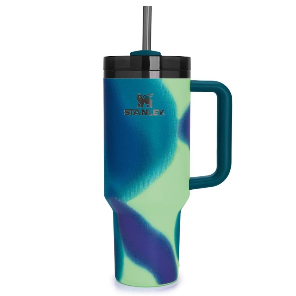 Copo Térmico Stanley Quencher 1,18L Coastal Teal Motion New Frequency