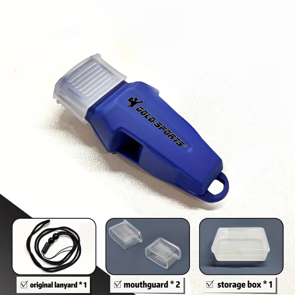 Imagem 2 do produto Apito Gold Sports Whale Pro c/ Bocal de Silicone e Cordão de Pescoço - Alta Intensidade Voley