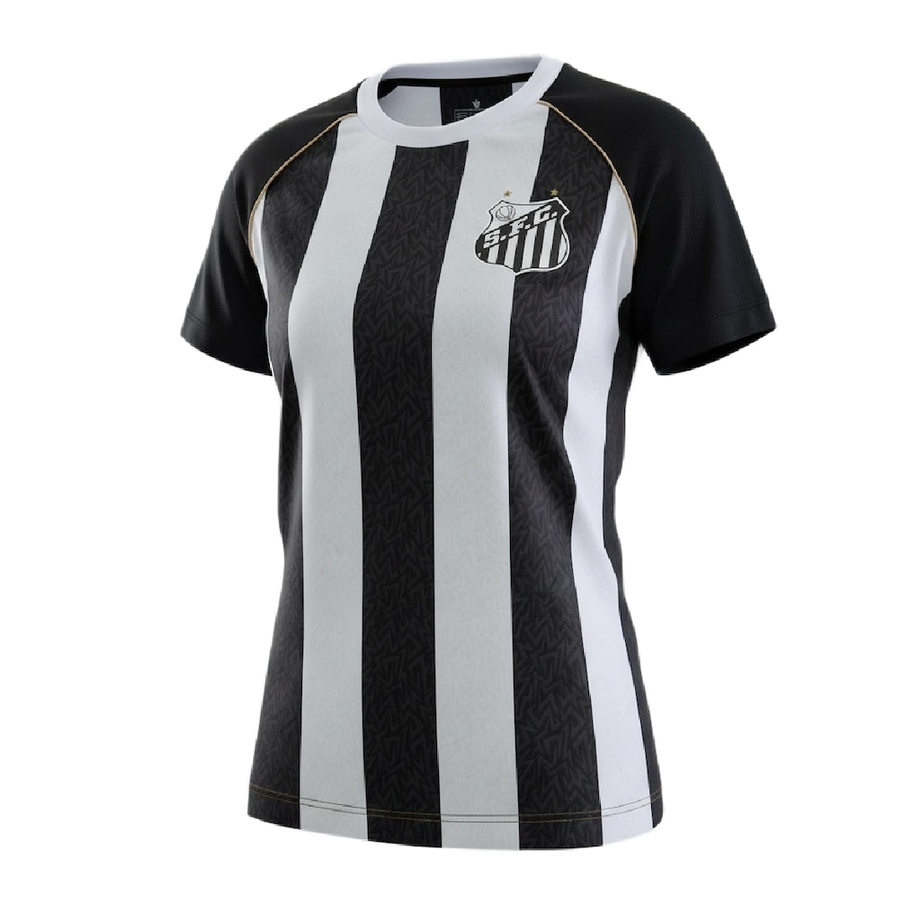 Camisa do Santos Mosaico Braziline - Feminino