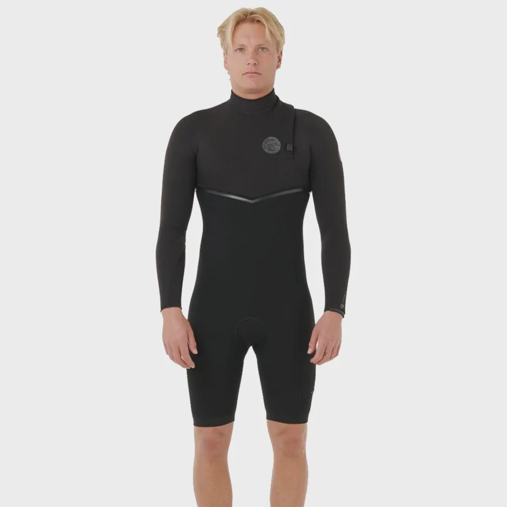 Imagem 2 do produto Short John Rip Curl E-Bomb 2/2mm Zip Free Manga Longa Importado Masculino