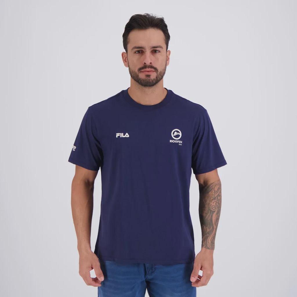 Camiseta Fila Comfort Selo Rio Open 26 Masculina