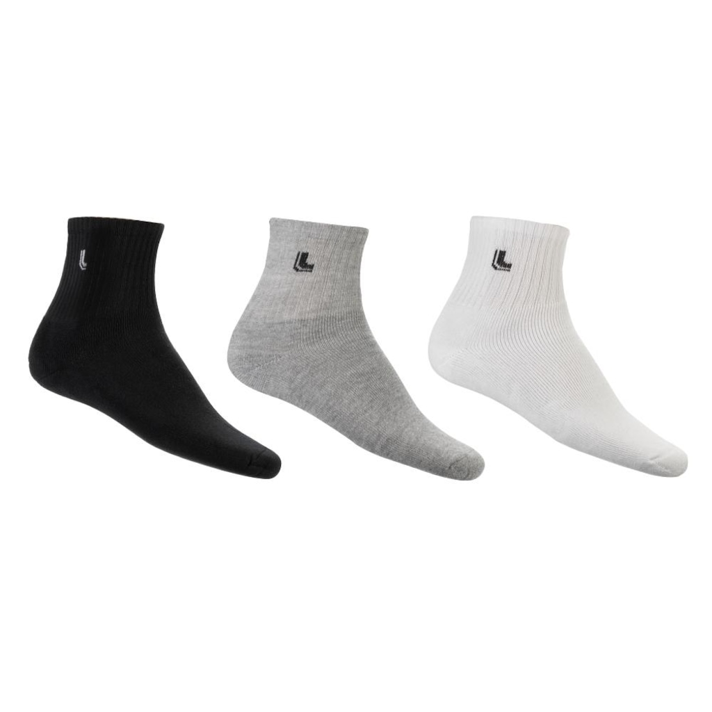 Meias Lupo Sport Kit com 3 Pares - 37 a 40 - Adulto