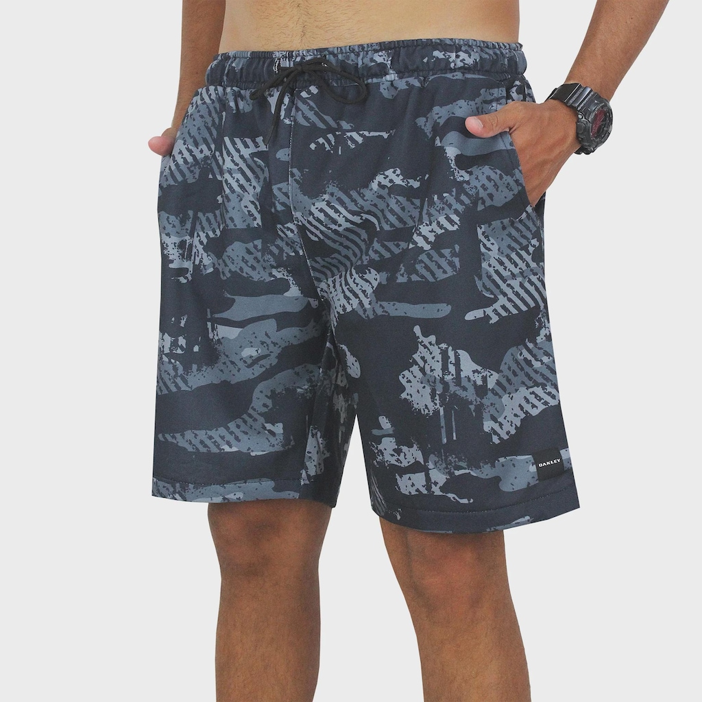 Bermuda Oakley Camo Trunk Blackout - Masculina
