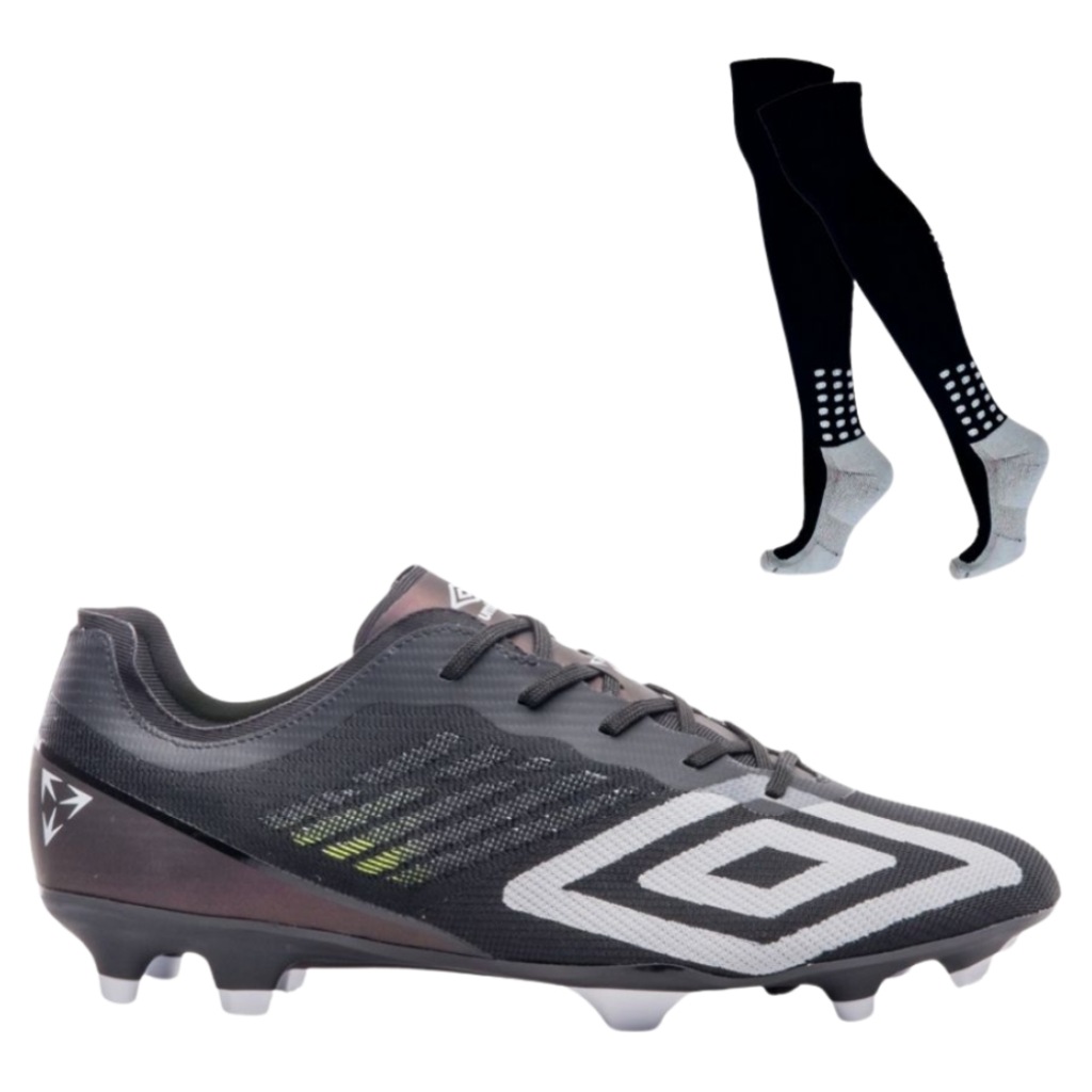 Kit Chuteira de Campo Umbro Velocita Decimo Premier + Meião - Adulto