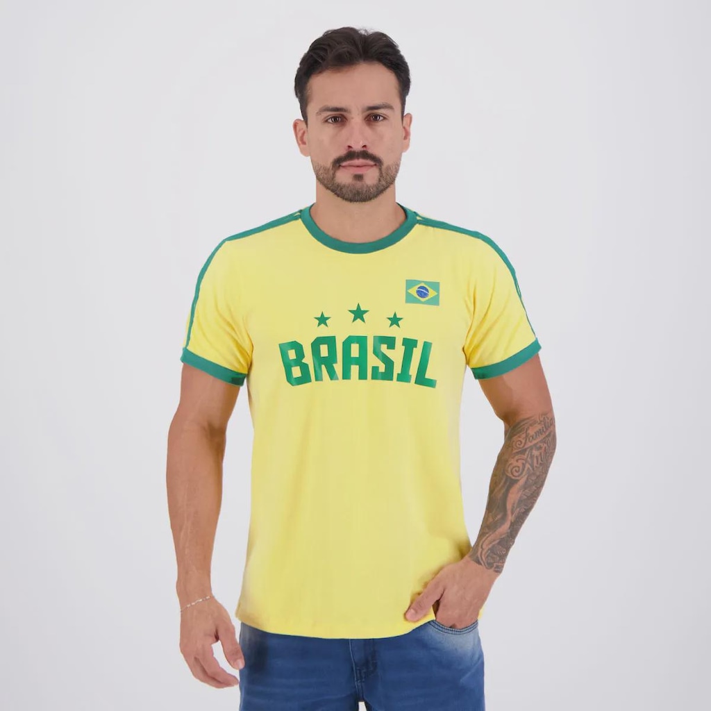 Camisa Brasil Retrô Masculina