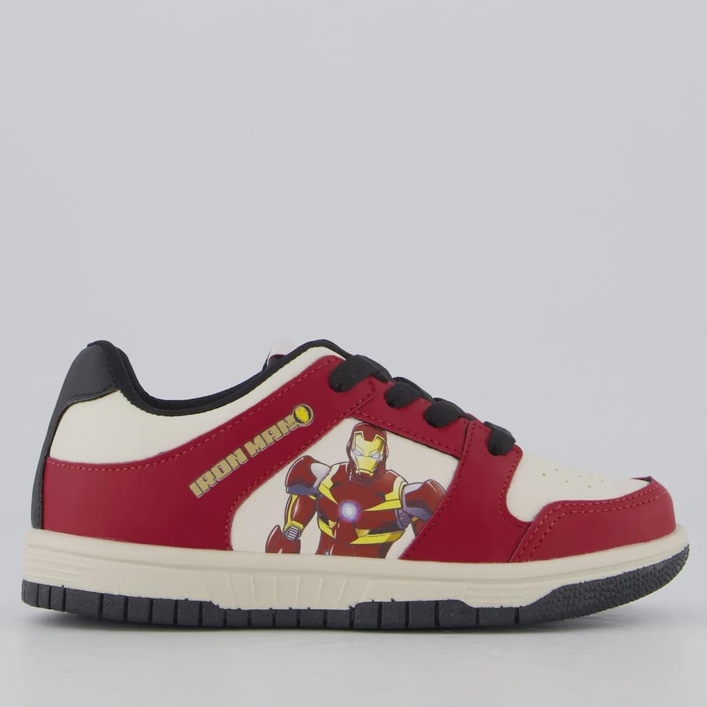 Tênis Infantil Marvel Homem de Ferro