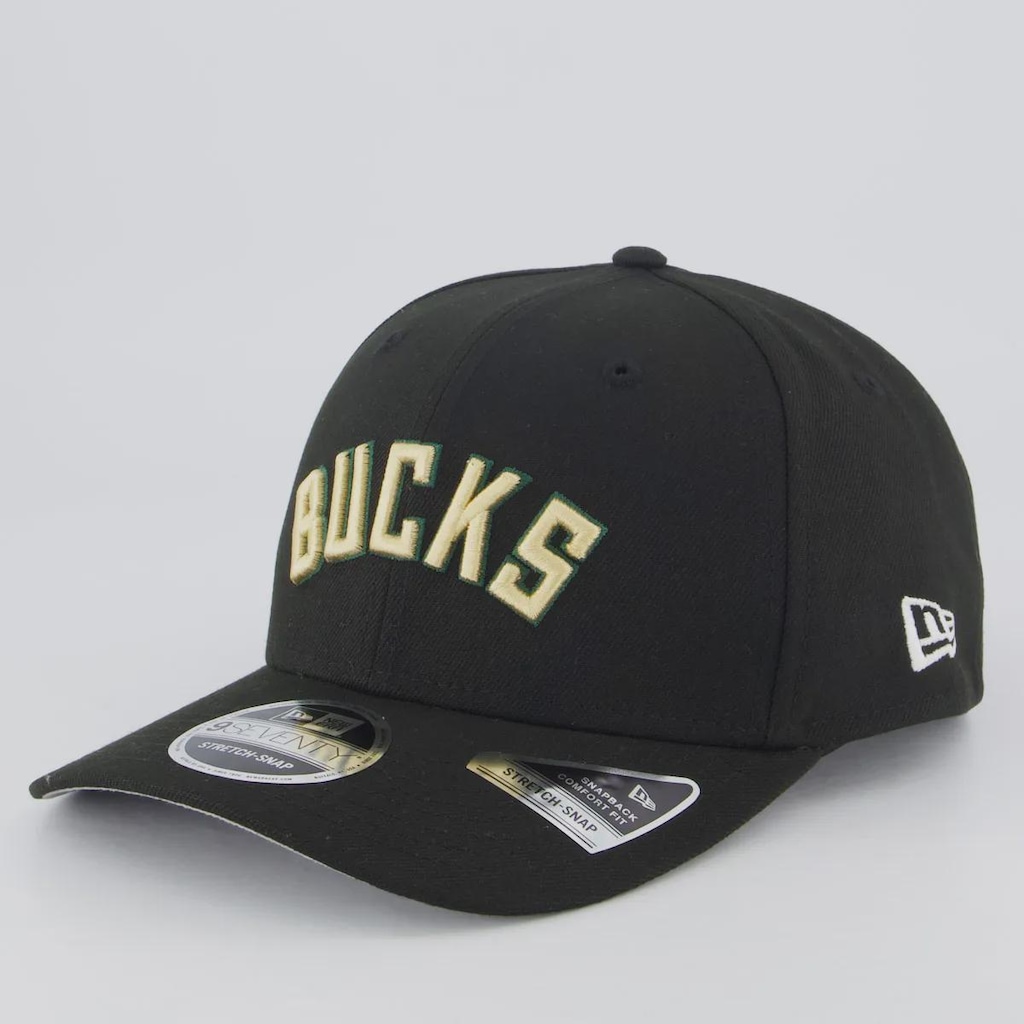 Boné New Era NBA Milwaukee Bucks Aba Curva