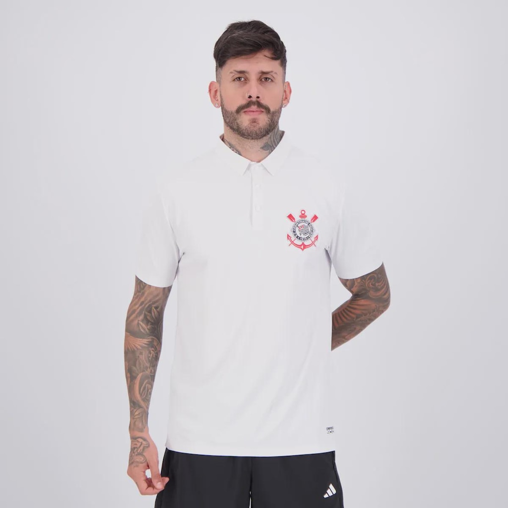 Camisa Polo Corinthians Classic Masculina