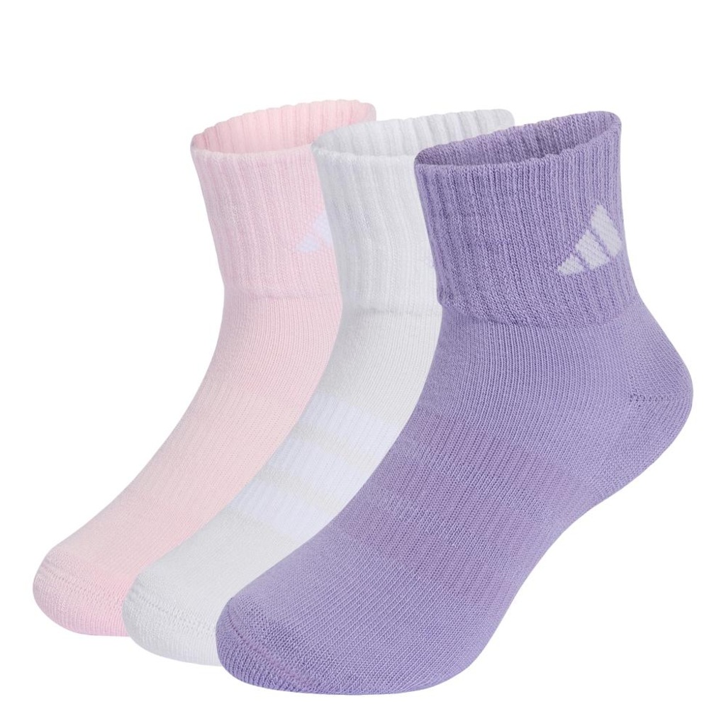 Kit Meias Soquetes Esportiva Acolchoadas 3 Pares Adidas Unissex