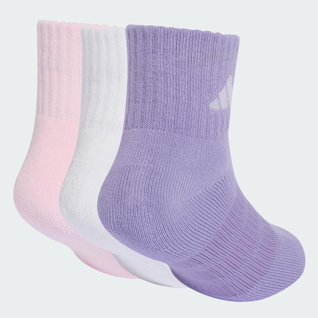 Imagem 4 do produto Kit Meias Soquetes Esportiva Acolchoadas 3 Pares Adidas Unissex