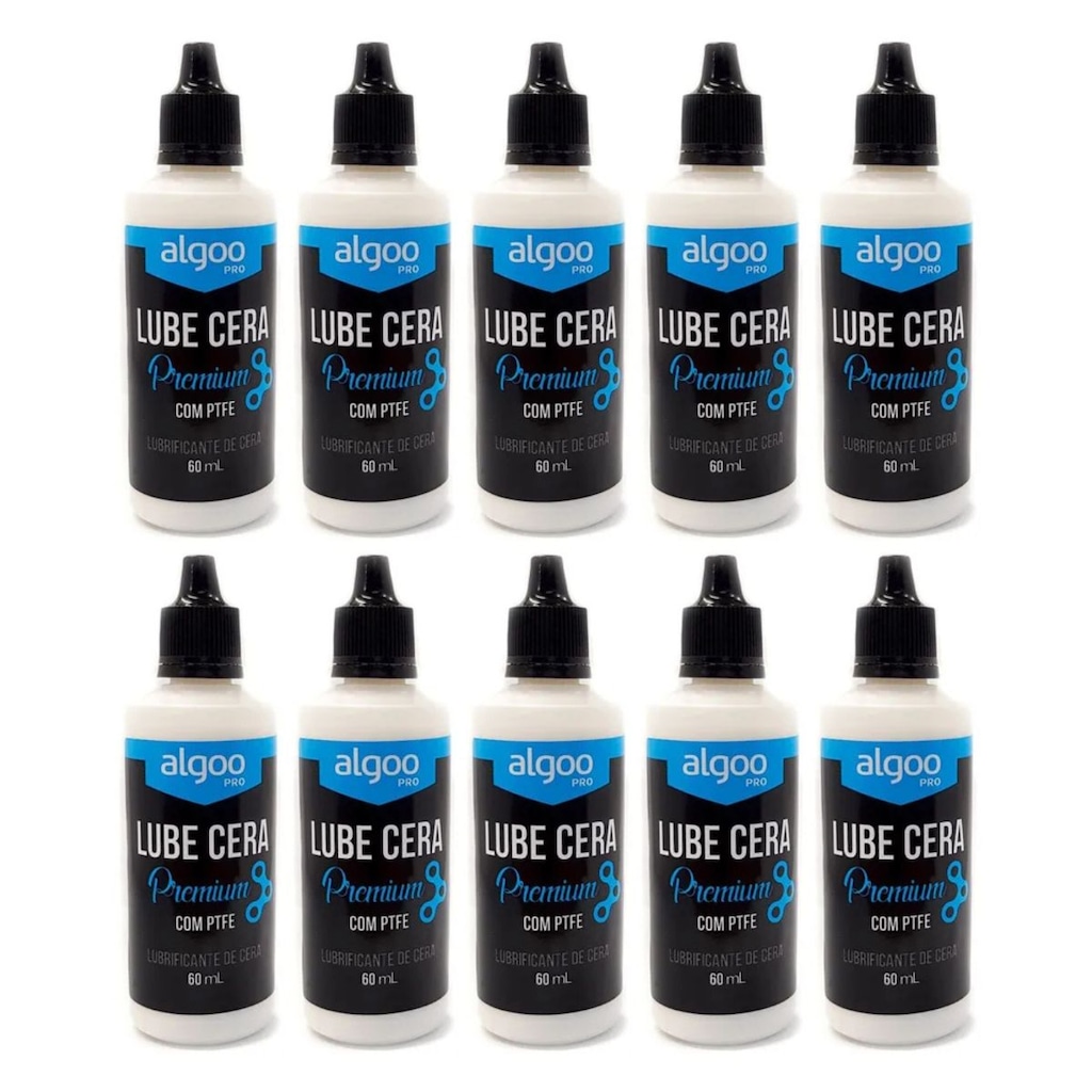 10x Óleo lubrificante cera corrente bike Algoo Premium 60 ml