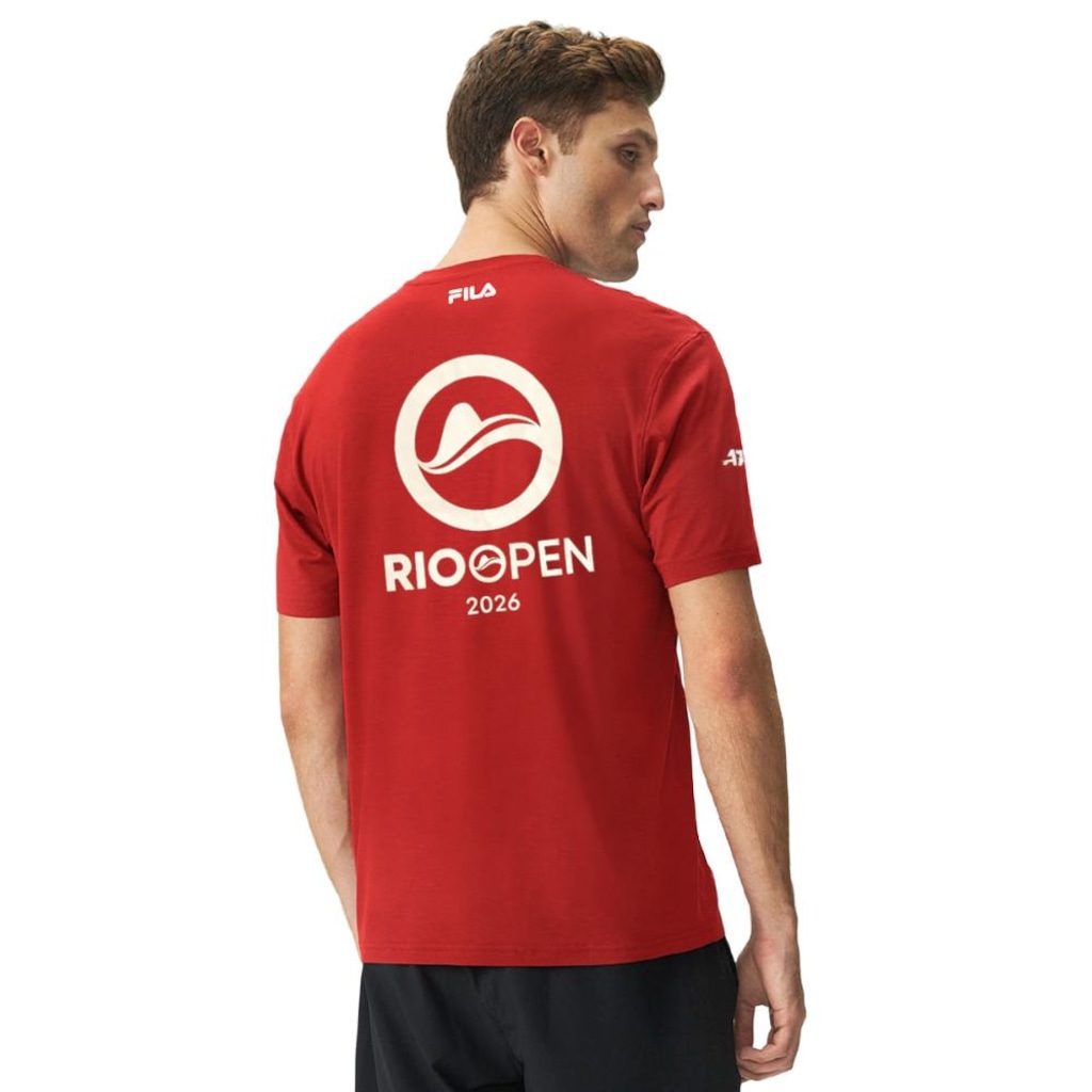 Imagem 3 do produto Camiseta Fila Regular Premium Rio Open 26 Masculina