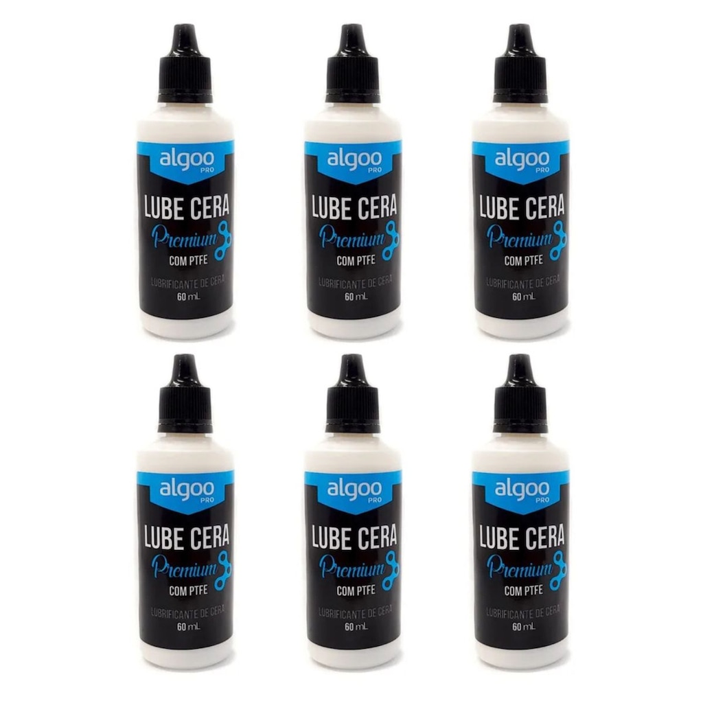 6x Óleo lubrificante cera corrente bike Algoo Premium 60 ml