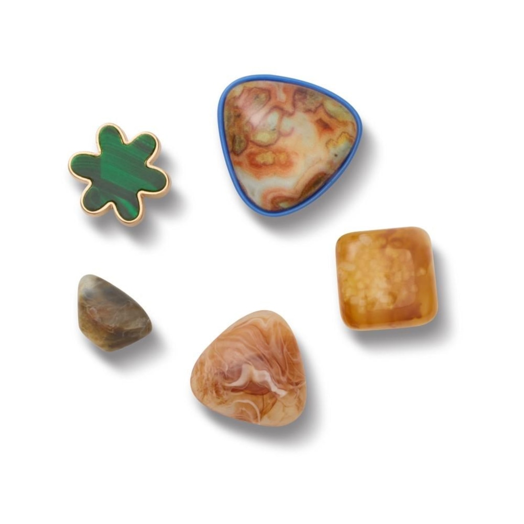 Kit Jibbitz Crocs Pedras Trabalhadas Pack Com 5 Peças