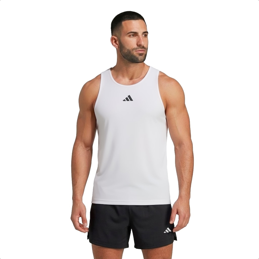 Camiseta Regata adidas Treino Três Listra Masculina