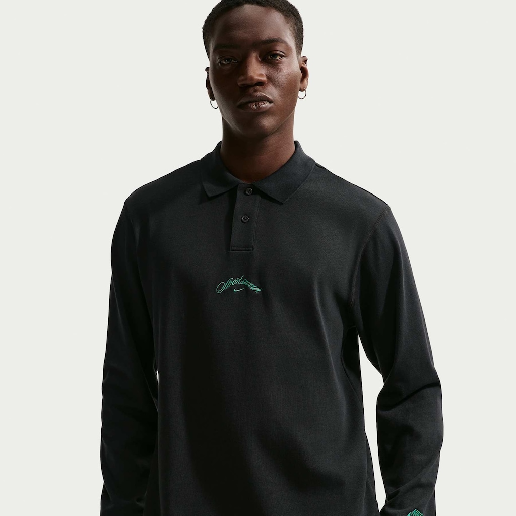 Camisa Polo Nike Club Manga Longa Masculina