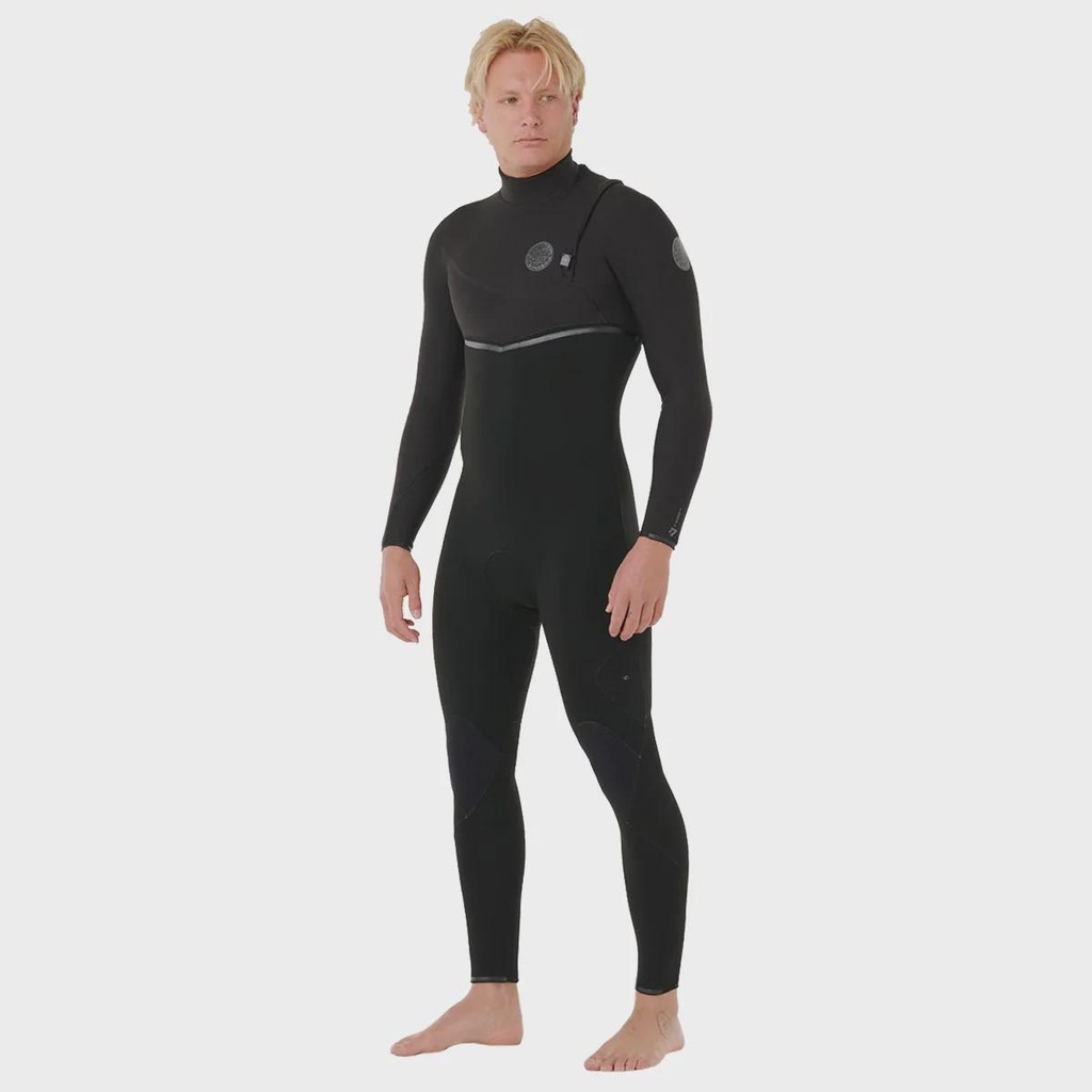 Long John Rip Curl E-Bomb 4/3 Zip Free Black Importado - Masculino