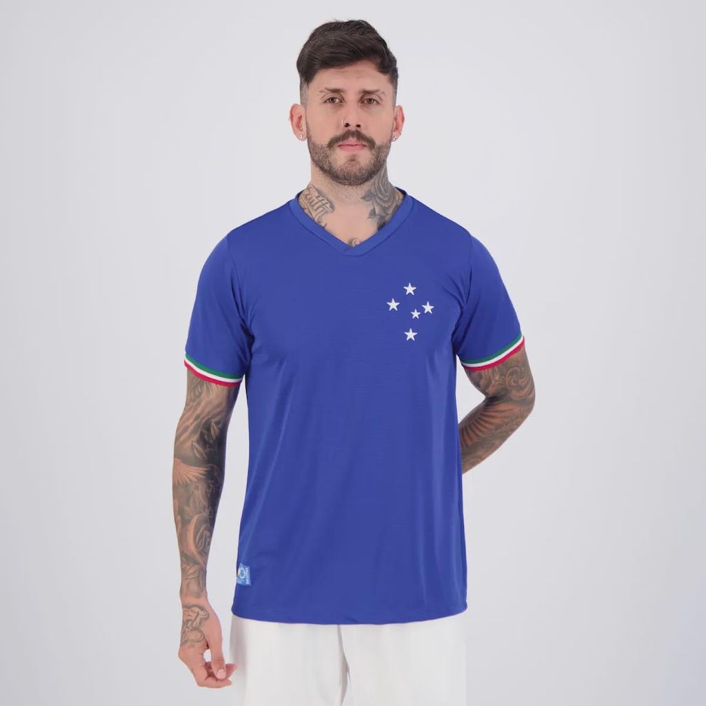 Camisa Cruzeiro Retrô Palestra Masculina