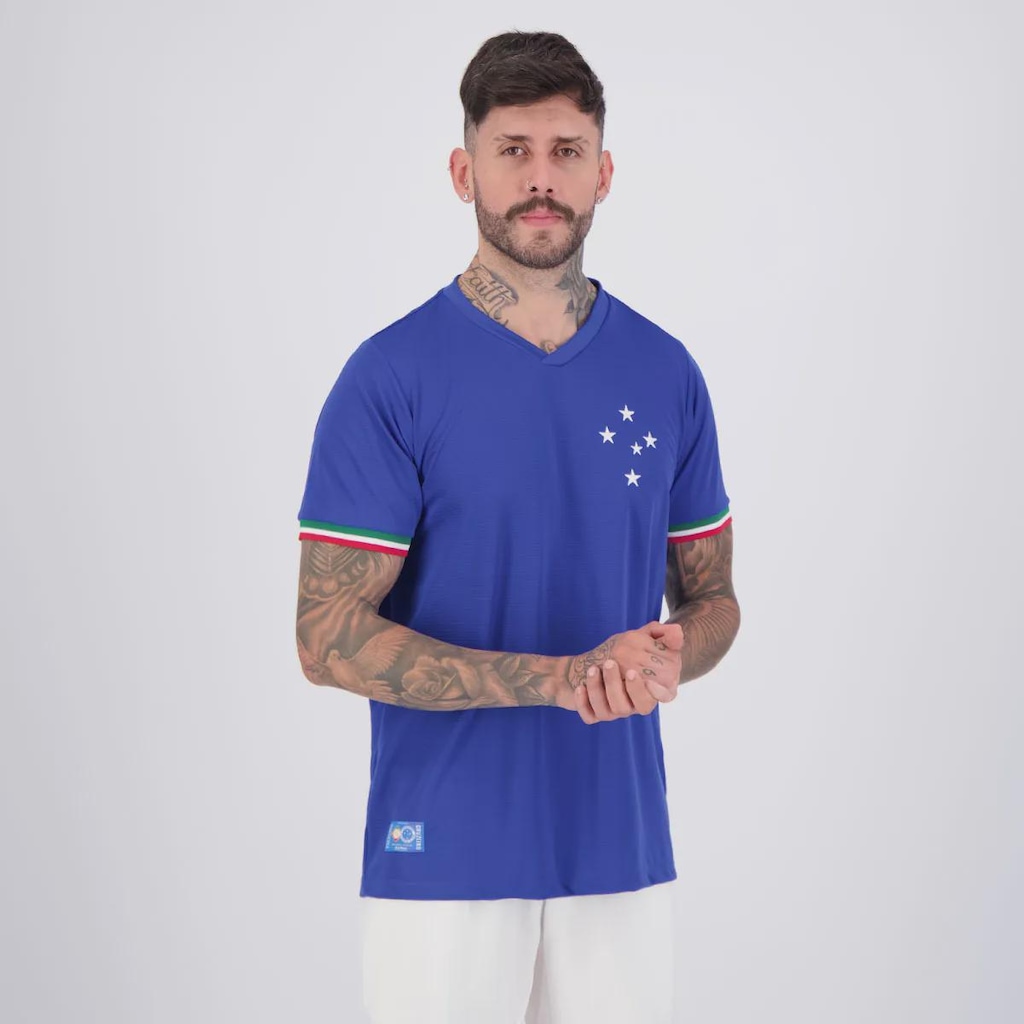 Imagem 2 do produto Camisa Cruzeiro Retrô Palestra Masculina