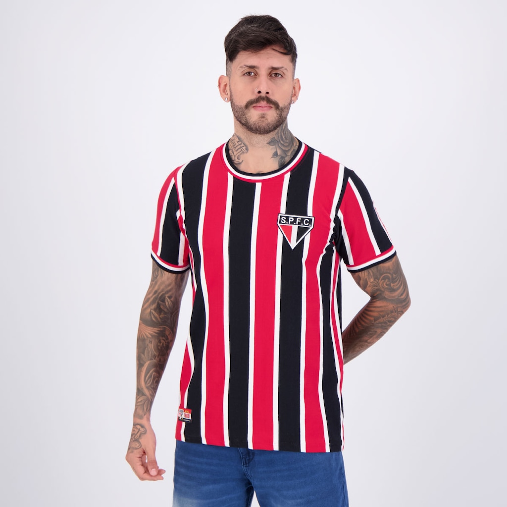 Imagem 3 do produto Camisa São Paulo Retrô 1969 Listrada Masculina
