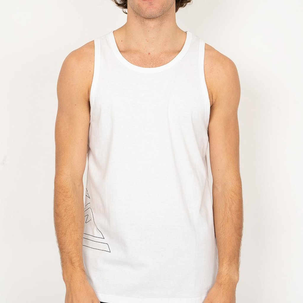 Camiseta Regata Quiksilver Outline Side Logo SM26 Masculina