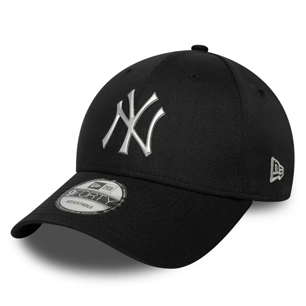 Boné Aba Curva New Era 9FORTY New York Yankees MLB Metallic Unissex