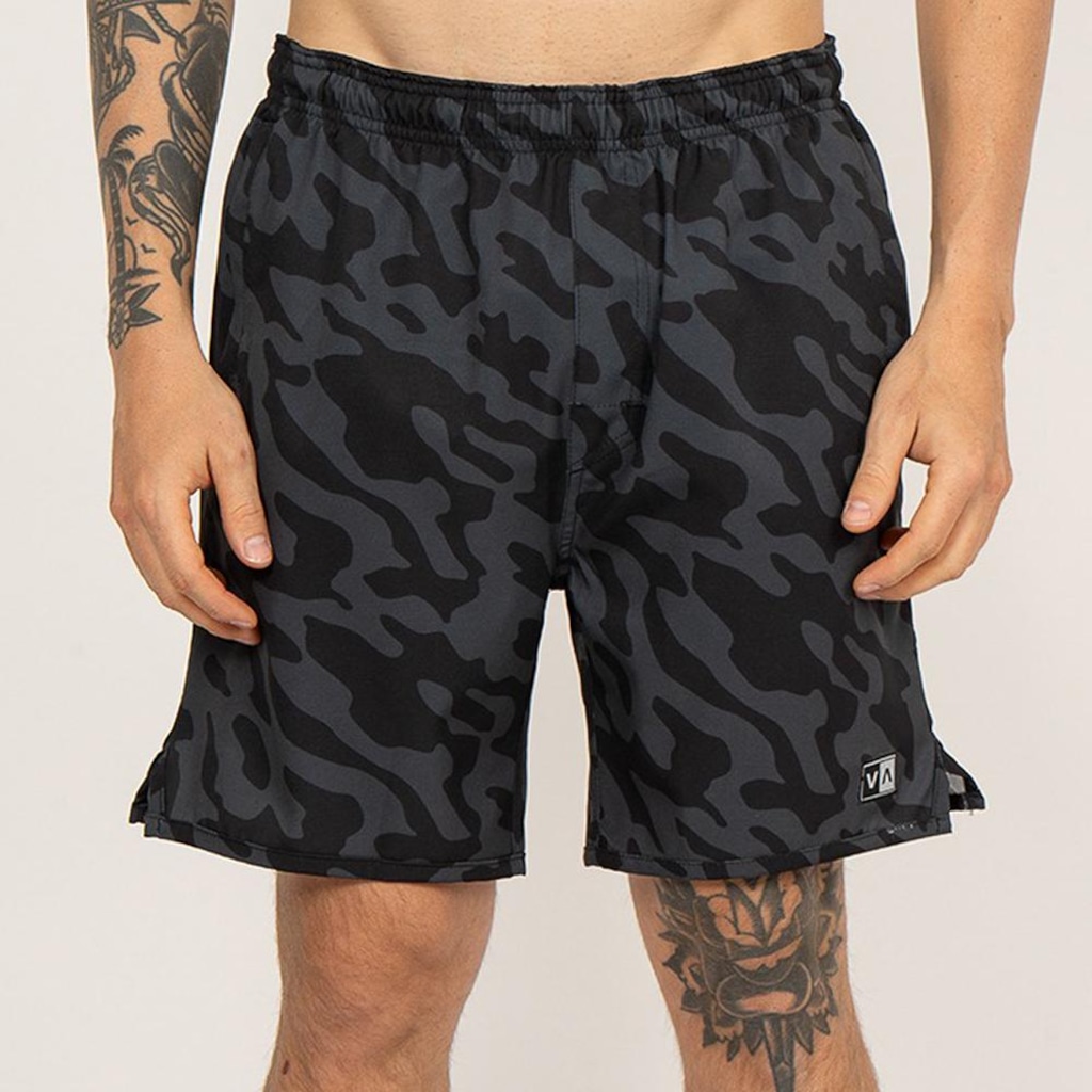 Bermuda RVCA Frog Camo Yogger Masculina