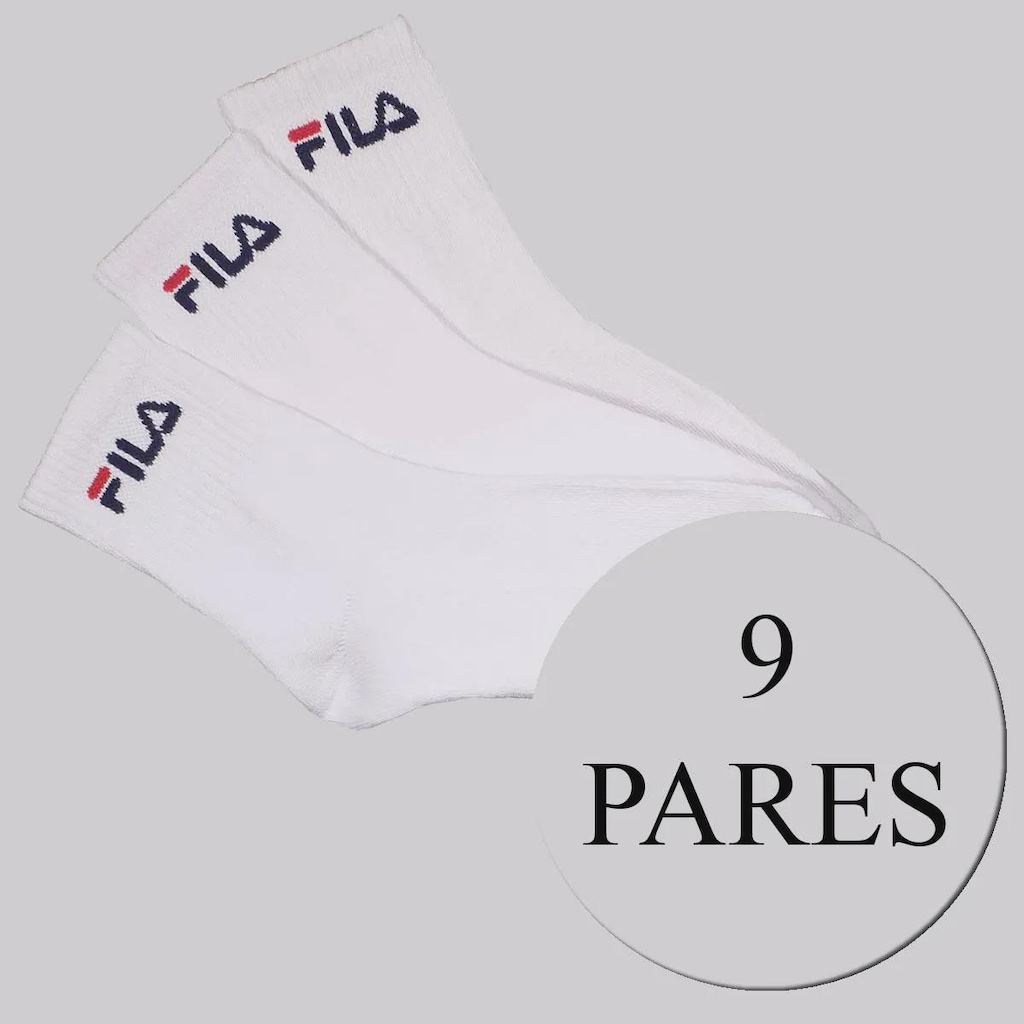 Imagem 2 do produto Kit de Meias Cano Médio Fila 9 Pares Unissex