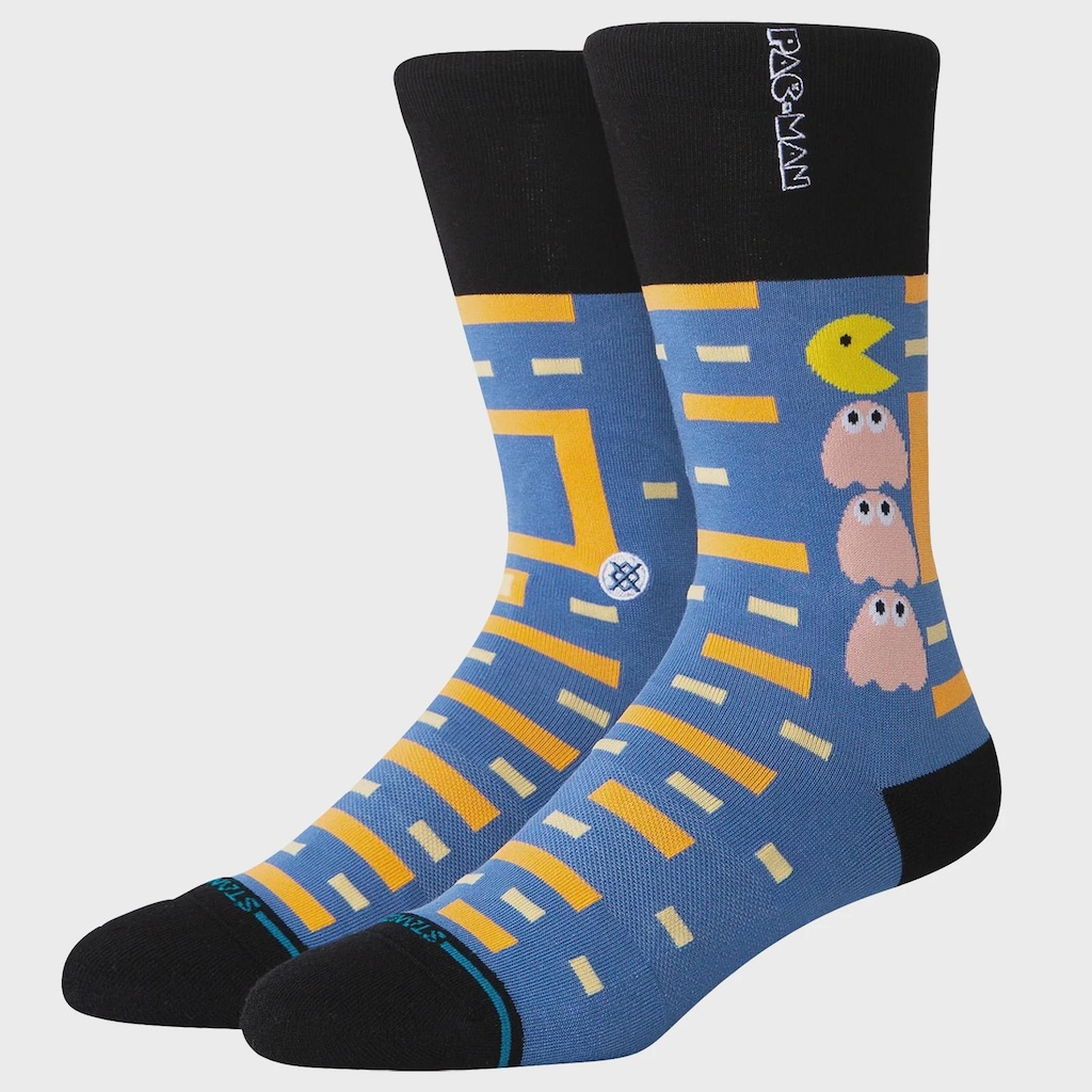 Meia Stance Collab Pac-Man Power Pellet Blue Masculina