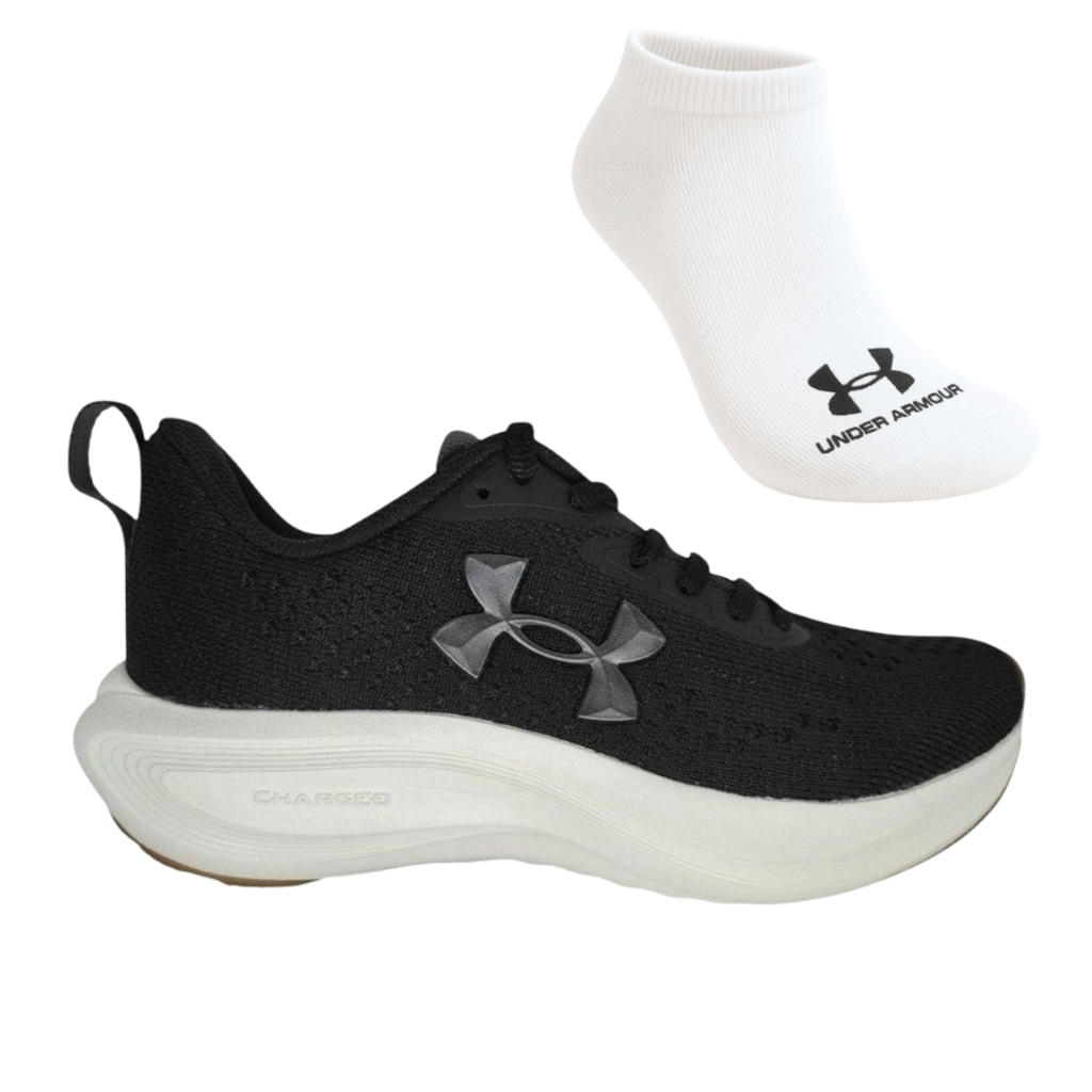 Tênis Masculino Under Armour Charged Sunny + 1 Par de Meia