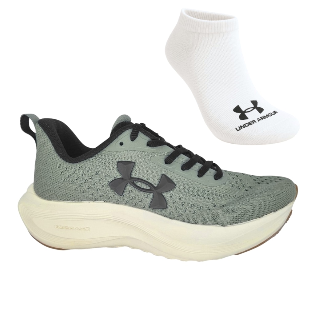 Tênis Masculino Under Armour Charged Sunny + 1 Par de Meia