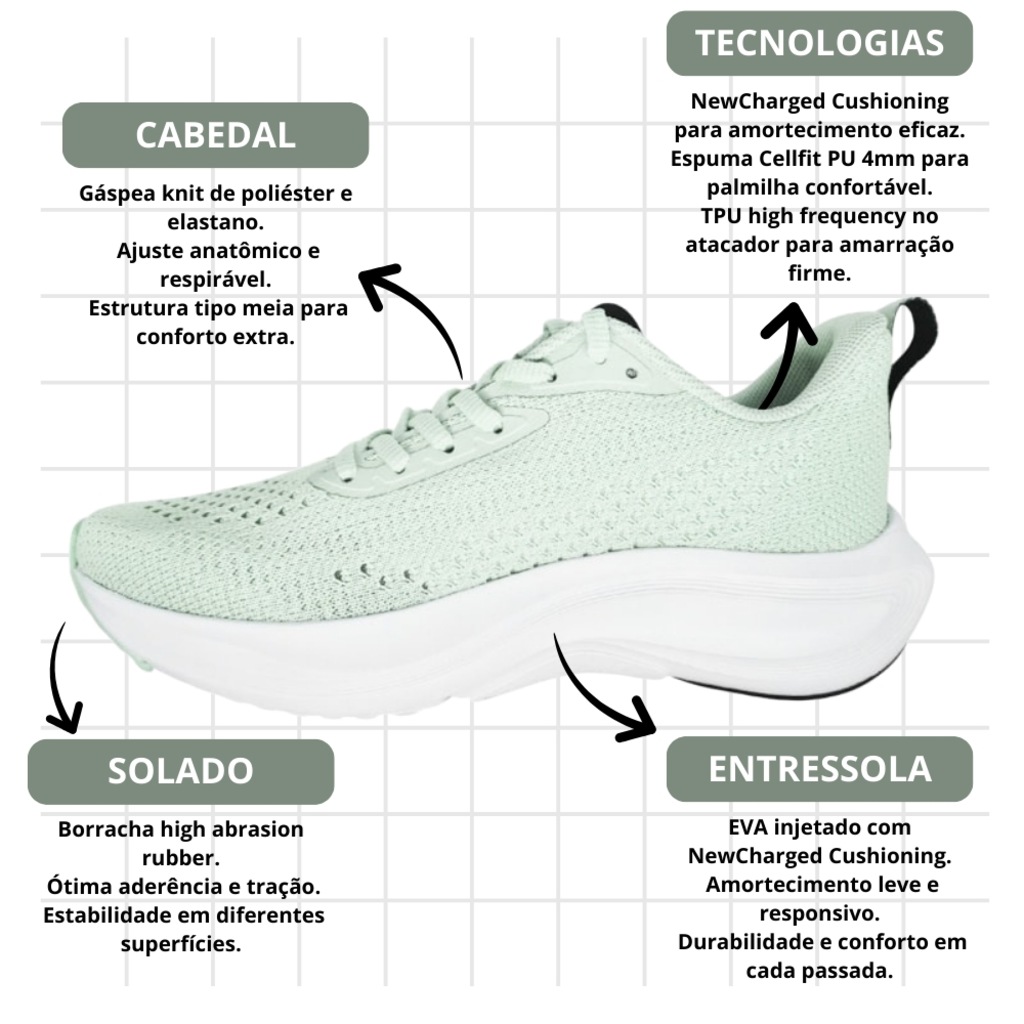 Imagem 4 do produto Tênis Feminino Under Armour Charged Sunny + 1 Par de Meia