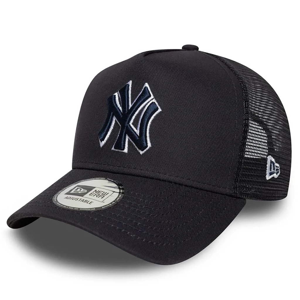 Boné Aba Curva New Era 9FORTY E-Frame Trucker New York Yankees Unissex