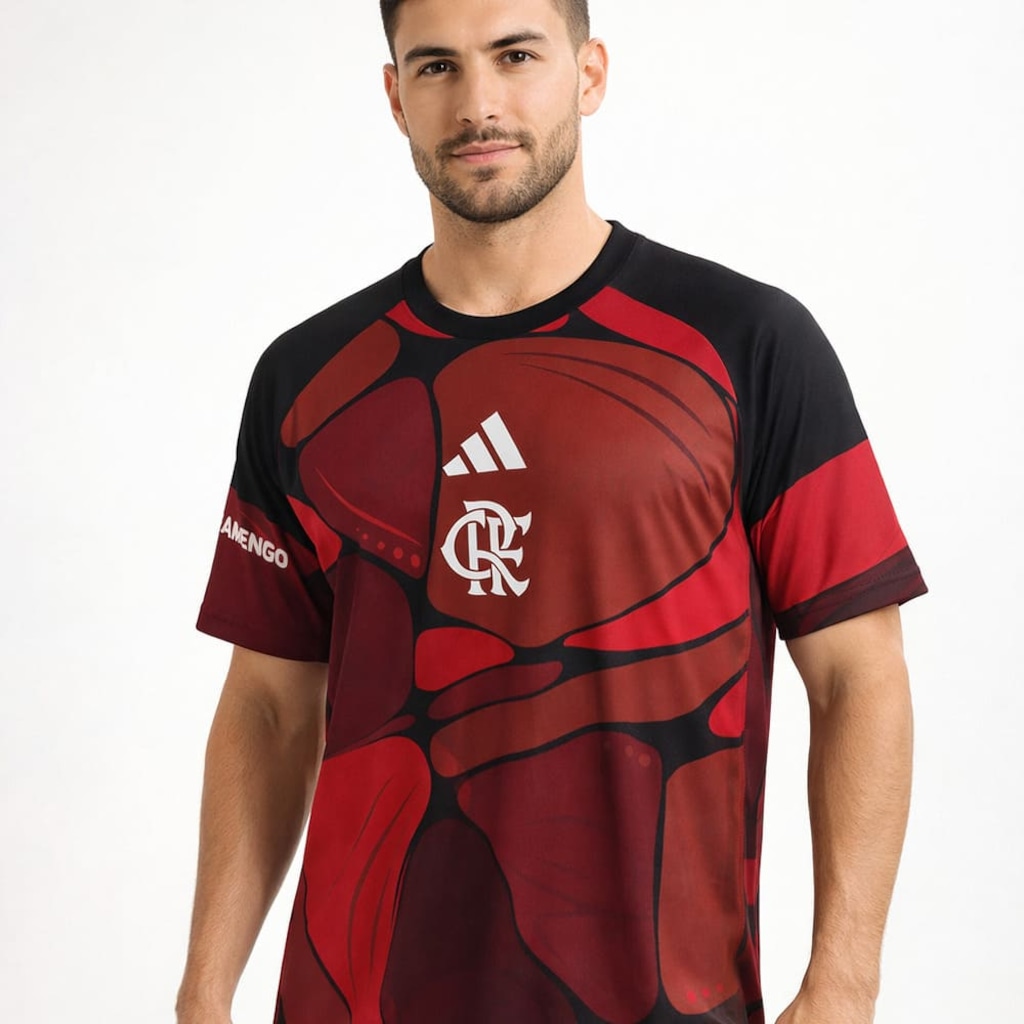 Camisa do Flamengo Pré Jogo 26/27 Adidas Masculina
