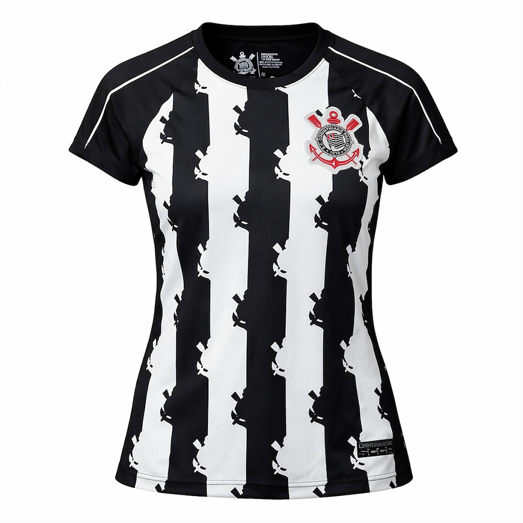 Camisa Corinthians Baby Look Urban Símbolo Coimbra - Feminino