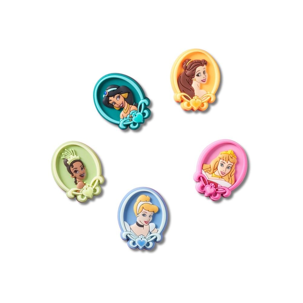 Kit Jibbitz Crocs Disney Princess Pack com 5 Peças
