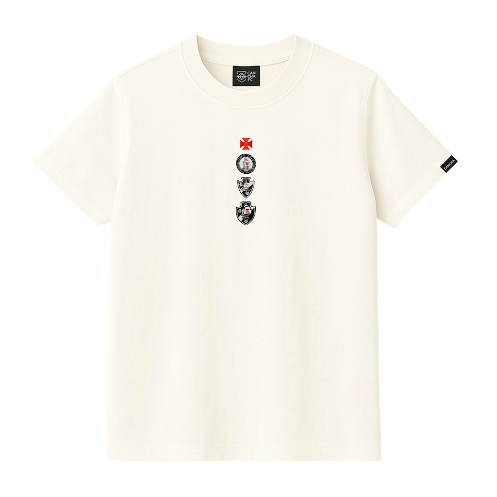 Camiseta do Vasco Escudos Clássicos Cancha FC Masculina