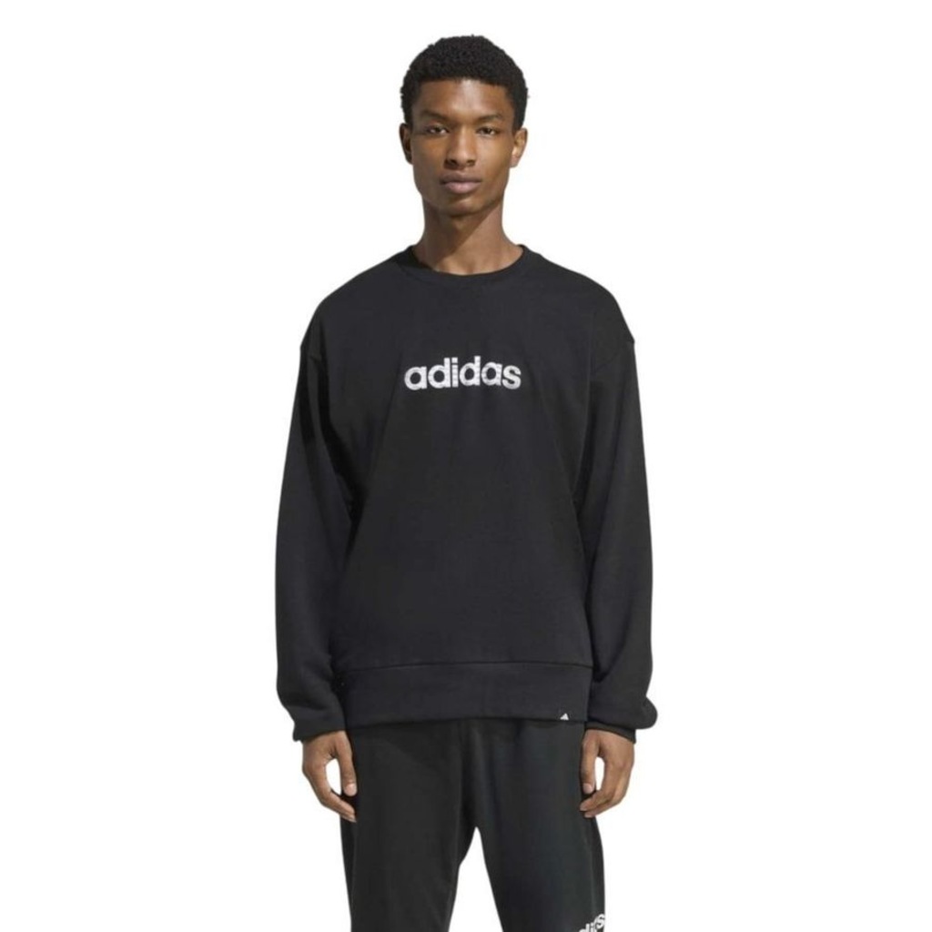 Moletom Essentials Big Linear adidas Masculino