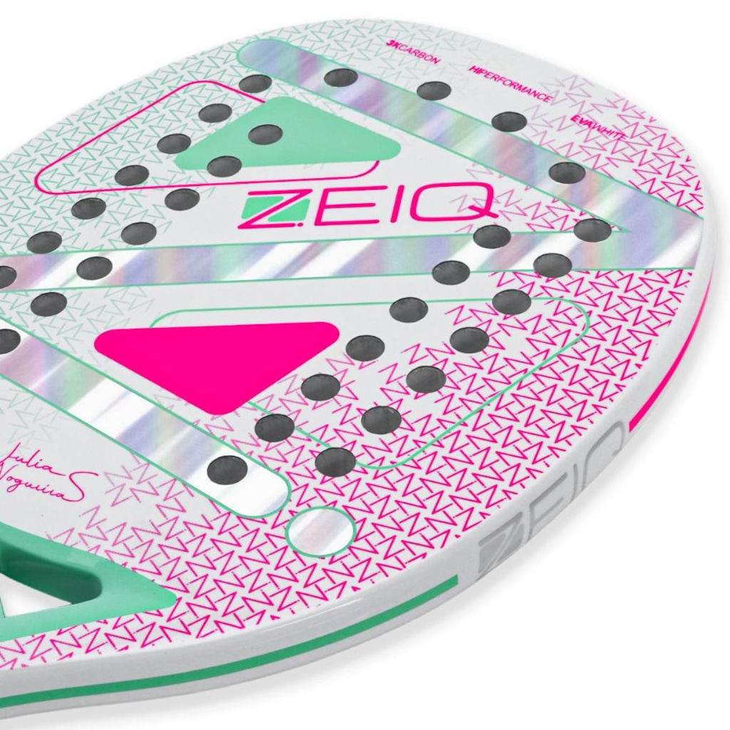 Imagem 2 do produto Raquete de Beach Tennis Zeiq Advanced Julia Nogueira 3K