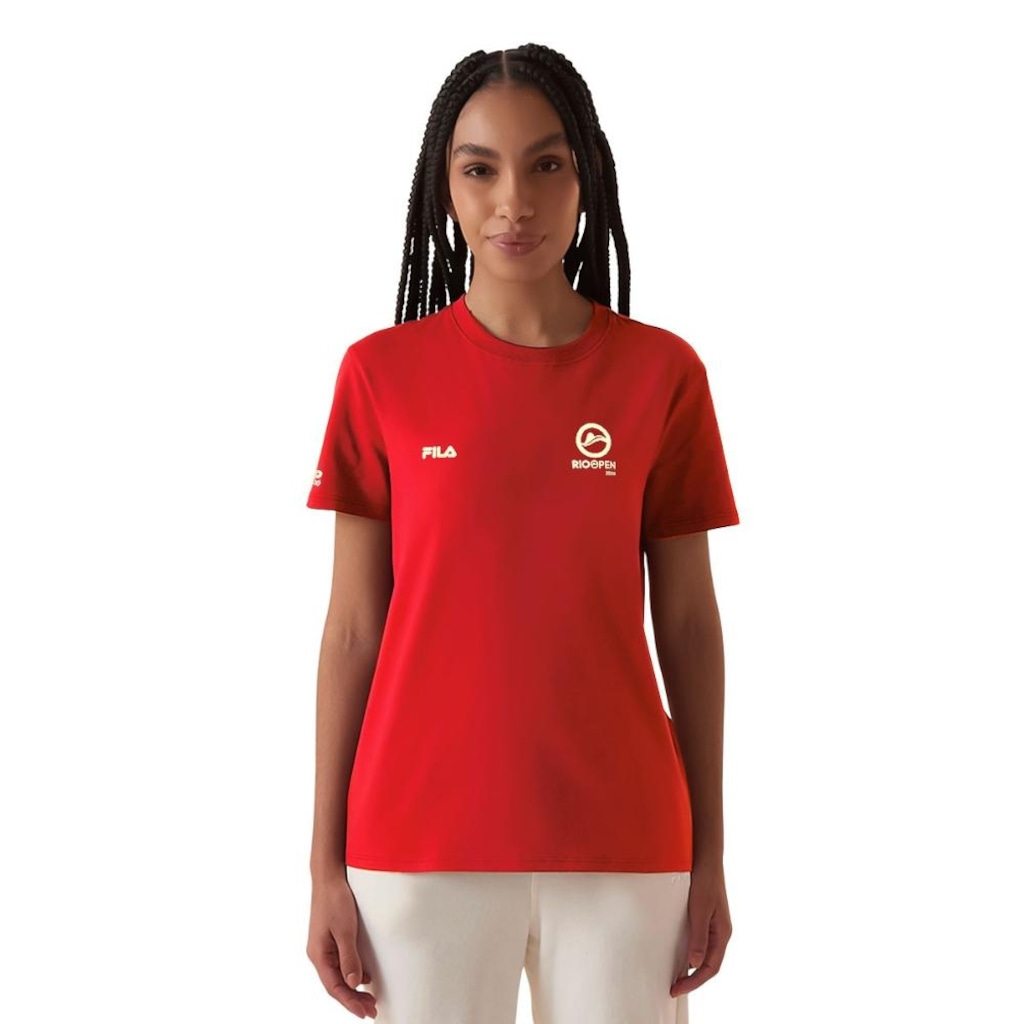 Imagem 2 do produto Camiseta Fila Regular Premium Rio Open 26 Feminina