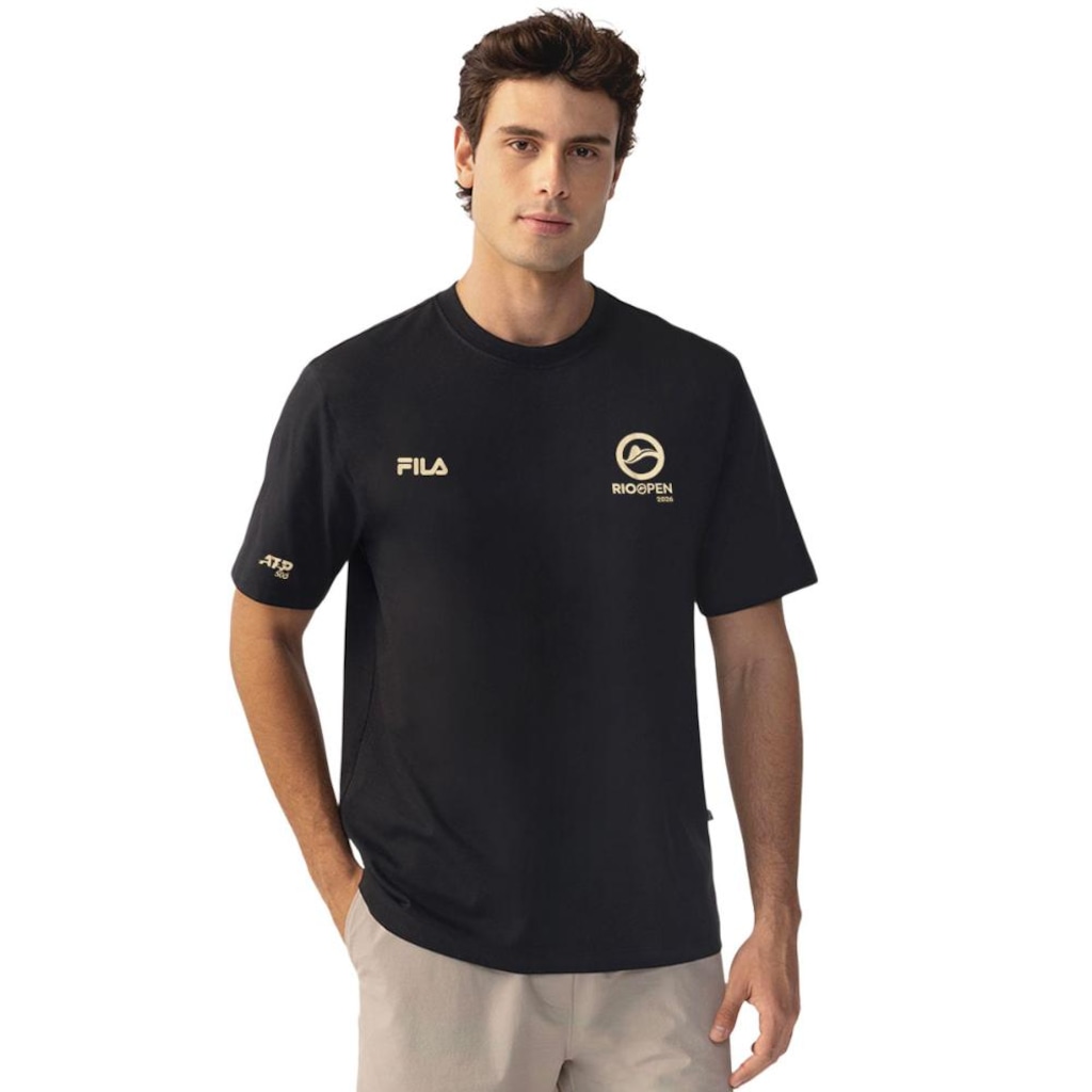 Camiseta Fila Regular Premium Rio Open 26 Masculina