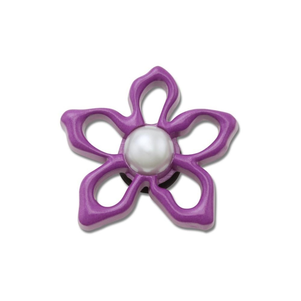 Jibbitz™ Crocs Floral Roxo com Pérola