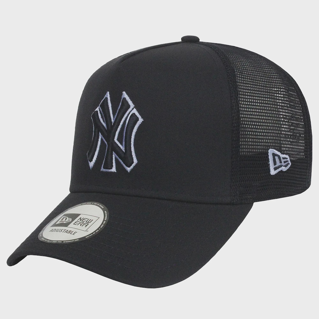 Boné New Era 9Forty Outline E-Frame New York Yankees Trucker Navy Masculino