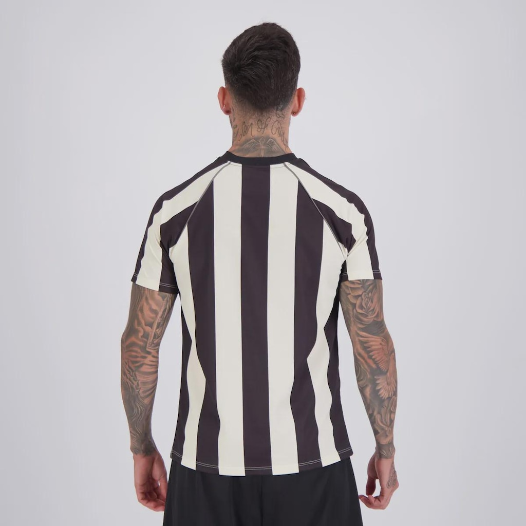 Imagem 4 do produto Camisa do Corinthians Raglan Dry Listrada Masculina