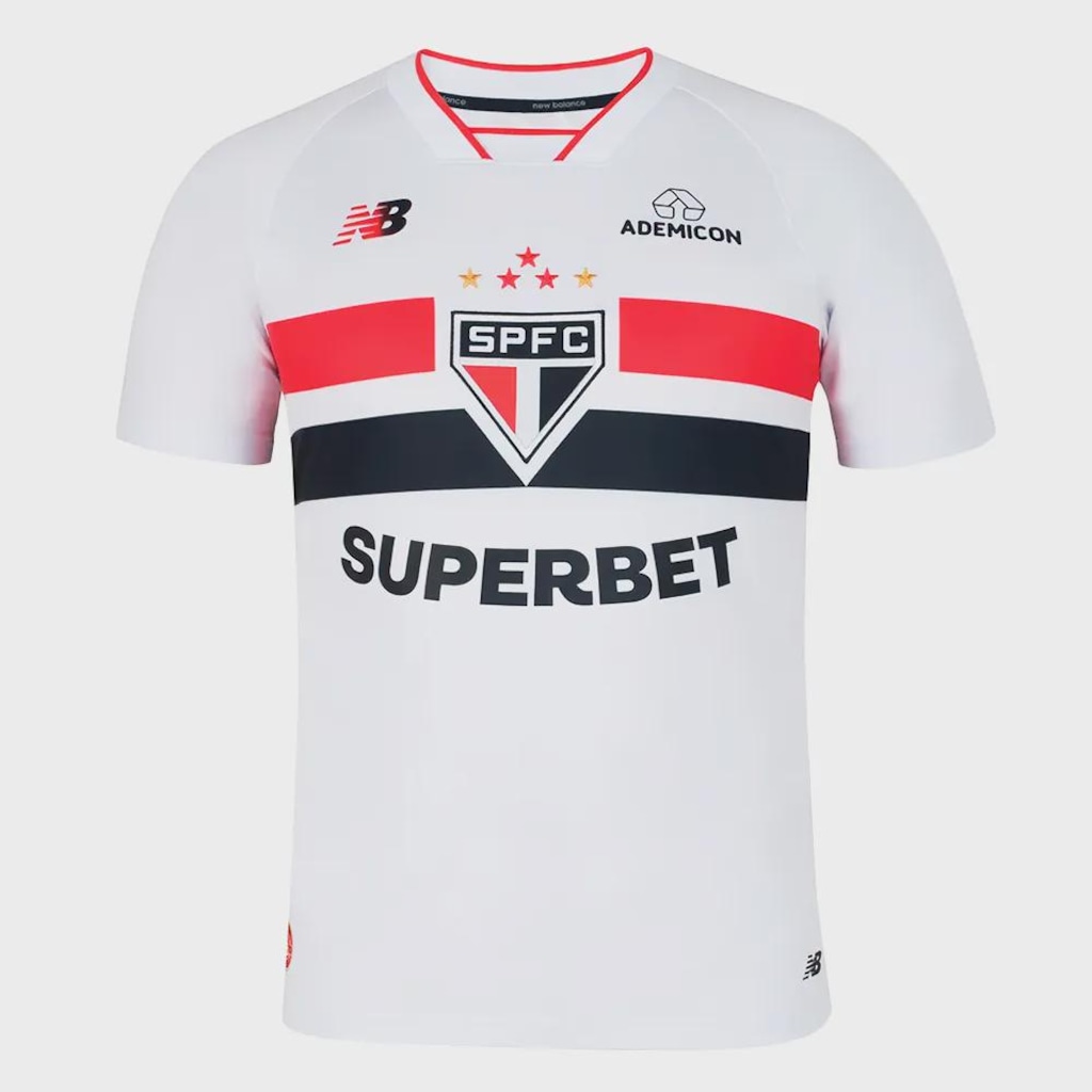 Camisa Do São Paulo Torcedor New Balance Masculina