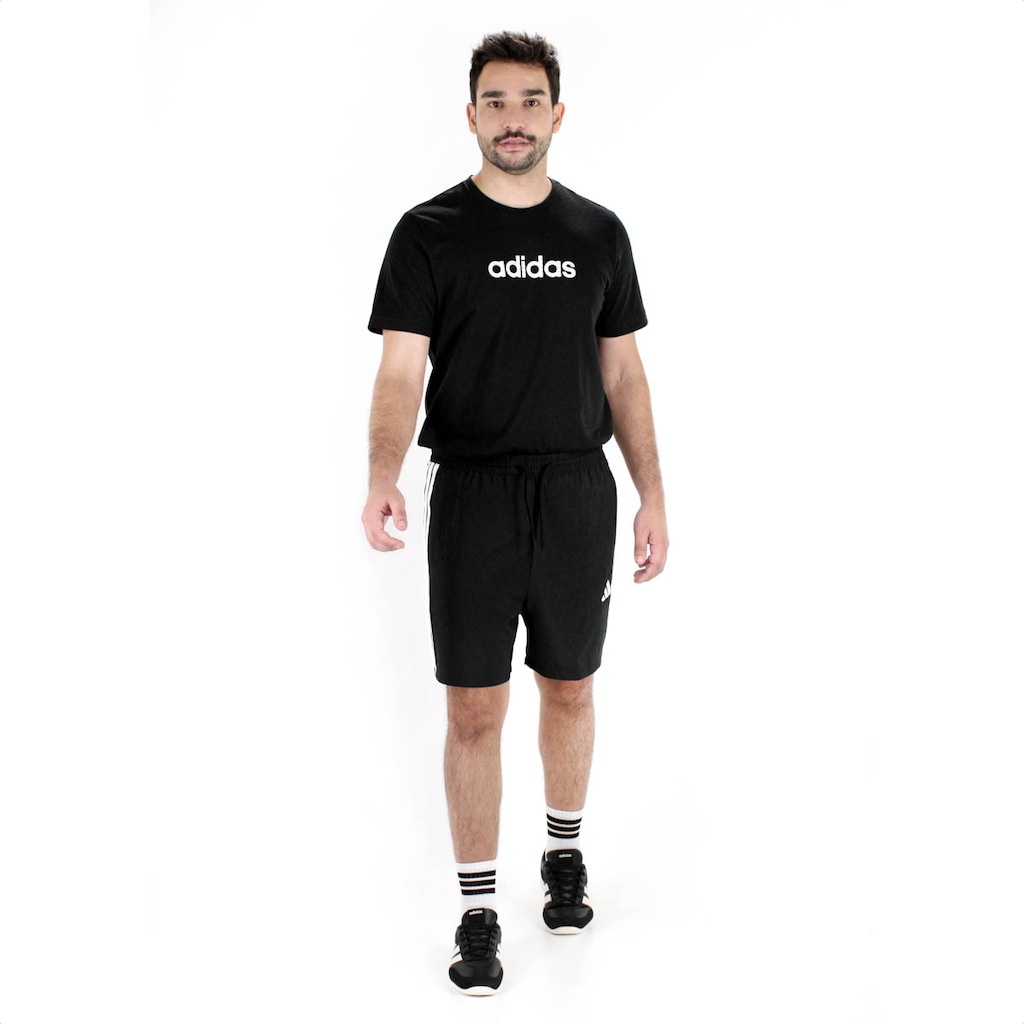 Bermuda Essential Três Listras adidas Masculino