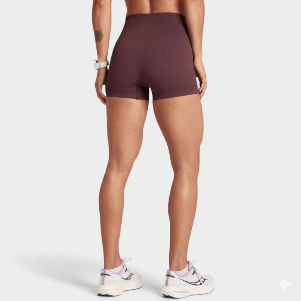 Imagem 4 do produto Short Legging Lupo Canelado Seamless - Vinho