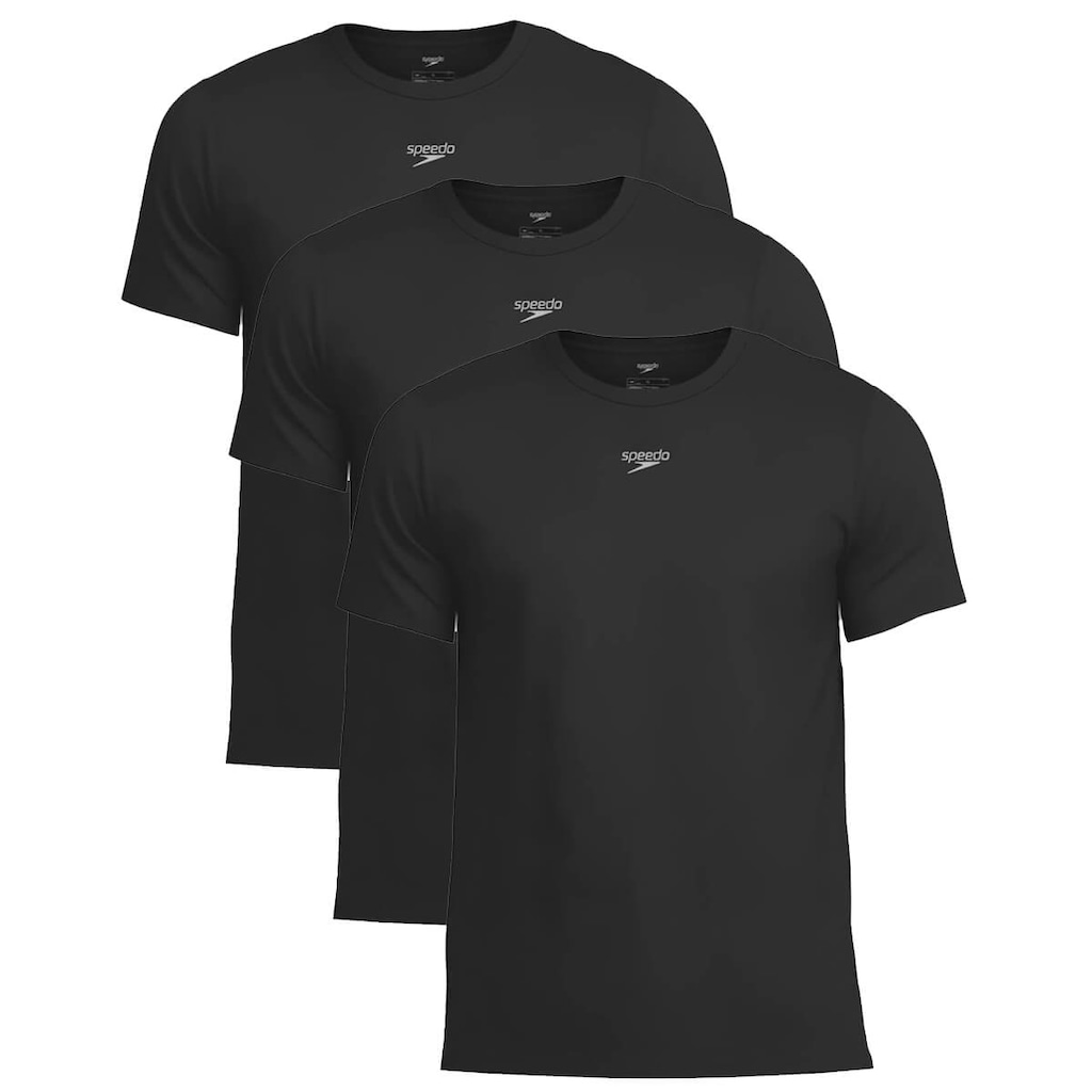 Kit 3 Camisetas Esportiva Stretch Speedo Masculina