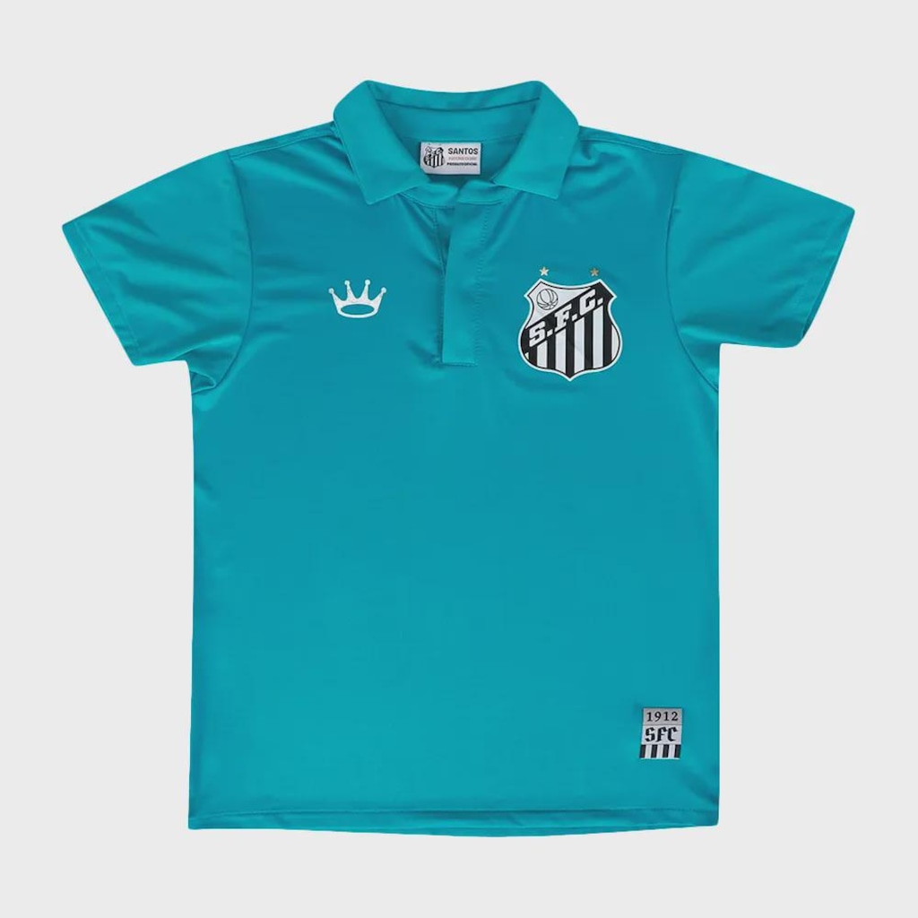 Camisa Polo Do Santos Principe Surf Center Infantil