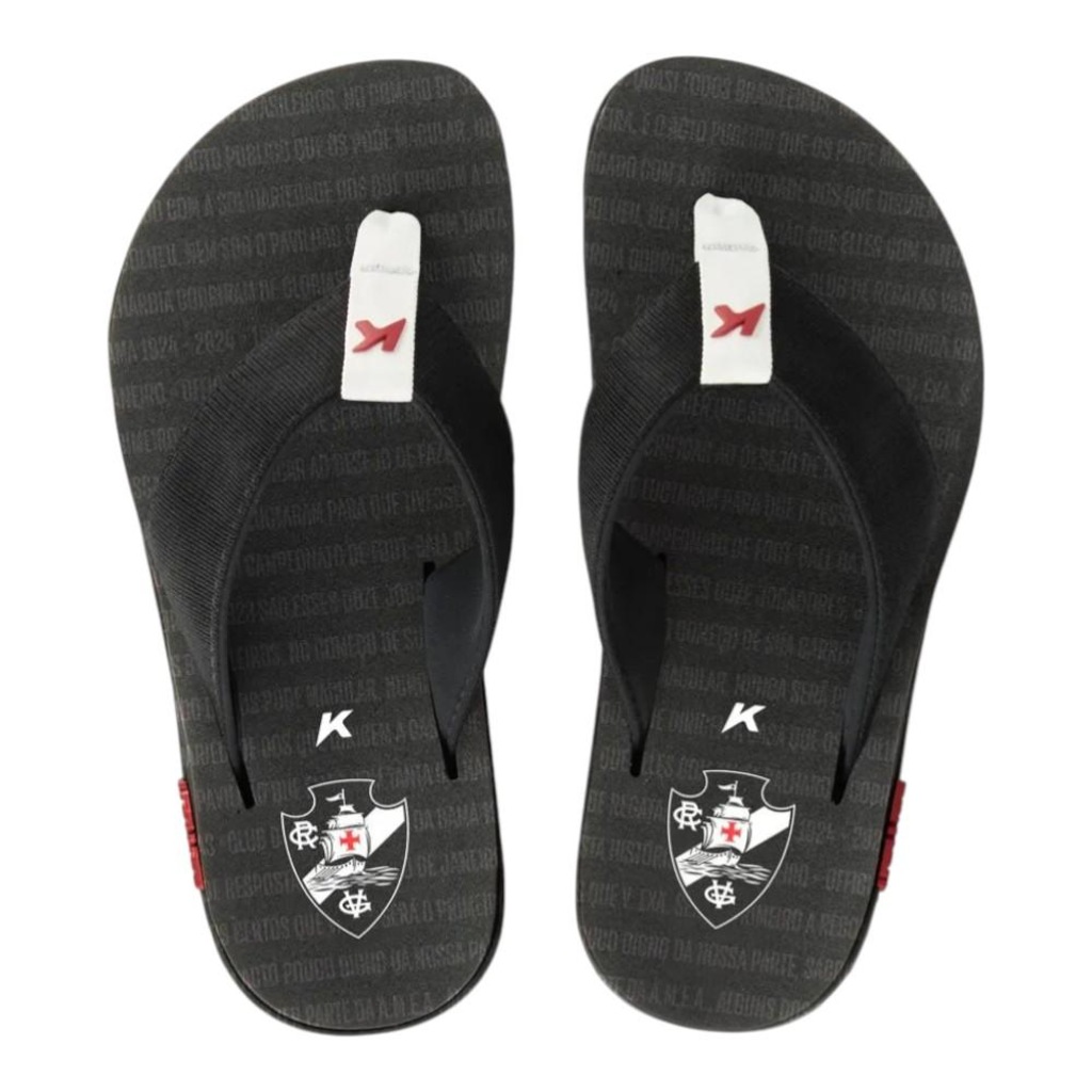 Chinelo Kenner Collab Vasco Da Gama Kivah Masculino